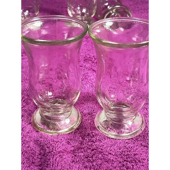 Vintage Brockway Glass Atomic Starburst Pattern Juice Glass Misc Glasses Lot 7 - Picture 8 of 11